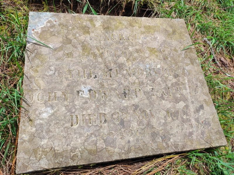 The grave of John Edward Tapp