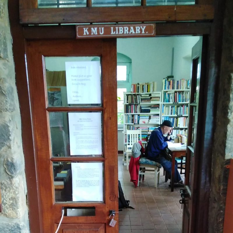 A reader at the KMU Library